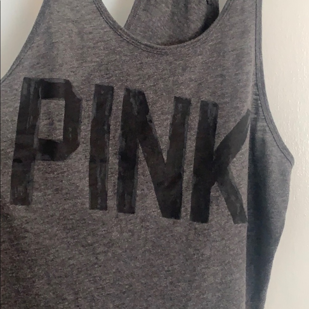 Pink Razorback lace tank - Picture 2 of 4